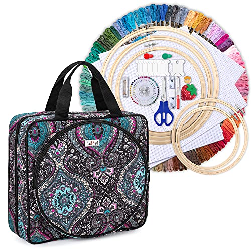 LoDrid Embroidery Kit, Embroidery Project Bag with Embroidery Kit, Totem - color: Totem