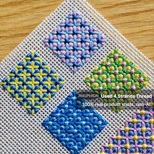 Needlepoint Canvas, 18-Mesh, 20" X 18", Beige Needlepoint Canvas Embroidery Blank White Cloth (Beige 18-mesh) - color: Beige 18-mesh