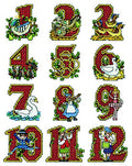 Twelve Days Counted Cross Stitch Ornament Kit - Set of 12