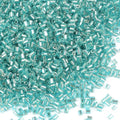 6000pcs Sky Blue Bugle Beads Bulk, Embroidery Tube Short Beads for Jewelry Making, Bracelet,Necklaces Supplies,Craft DIY(3x2mm) - color: Sky blue