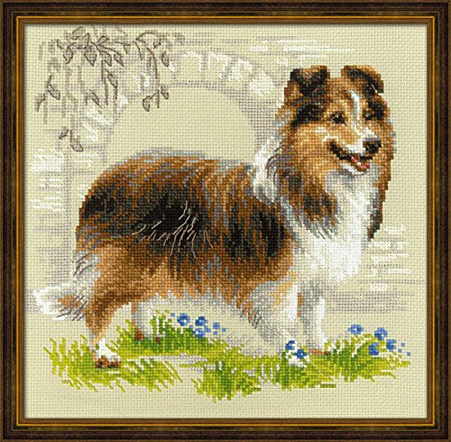 RIOLIS 1710 Sheltie Counted Cross Stitch Kit 9.84 x 9.84 in