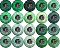 Soft 20 Colors Classic Crochet Thread 20 Pack,100% Cotton (Emerald Green-562-3818) - color: Jade Green Series