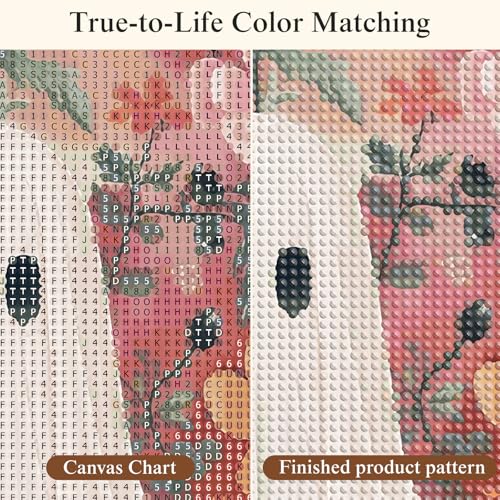 CSZPPQAF Floral Ghost Diamond Painting Kit for Adults,Halloween Diamond Art - color: KM1067-1