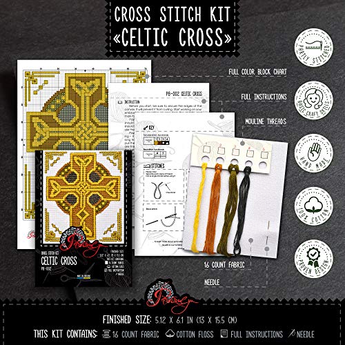 Povitrulya Counted Cross Stitch Kit 'Celtic Cross'