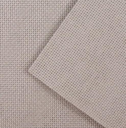 KCS 3 pc of 12" x 18"(30cmx45cm) Counted Cotton Aida Cloth Cross Stitch Fabric (Coffee, 18CT) - color: Coffee, size: 18CT