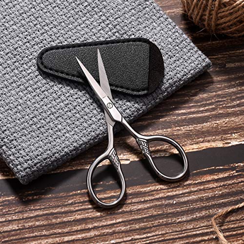 Small Precision Scissors, 3.5in Beauty Grooming Kit - color: Stainless Steel Color