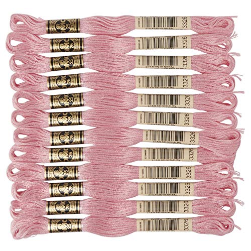 DMC 6-Strand Embroidery Cotton Floss, Light Rose