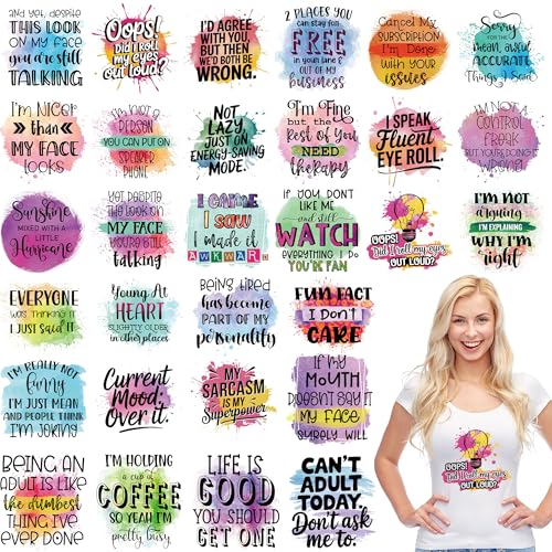 Funny DTF Transfers Ready to Press, Iron on Decals for T-Shirts - color: Funny506