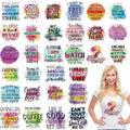Funny DTF Transfers Ready to Press, Iron on Decals for T-Shirts - color: Funny506