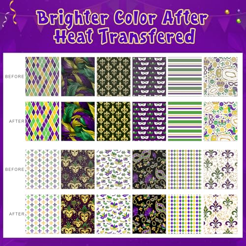 HTVSTD Mask Printed Sublimation Transfer Ink Paper 12 Sheets 12*10in - color: Tuesday12