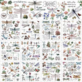 BBTO 12 Sheets Rub on Transfers for Crafts Wood Furniture DIY, 5.5" x 5.7" - style: Dragonfly