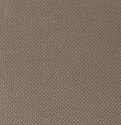KCS 4 pc of 12" x 18" 14CT Counted Cotton Aida Cloth Cross Stitch Fabric (Beige Brown) - color: Beige Brown