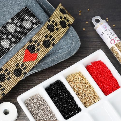 Miyuki Delica Seed Beads - color: DB0862, Matte Light Blue AB