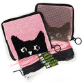 Needlepoint Kit for Kids Ages 6-12 - Cat Wallet Cross Stitch Craft - color: Cat