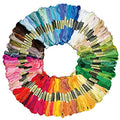 Vilihkc Rainbow Color Embroidery Floss 150 Skeins Per Pack with Cotton for Cross Stitch Threads, Bracelet Yarn Craft Floss Embroidery Floss Set - color: 150 colors