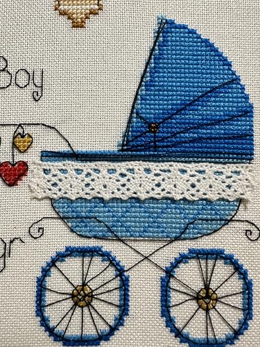 RIOLIS 1418 It's a Boy! Counted Cross Stitch Kit 7.87 x 7.87 in - style: It's a Boy! 1418