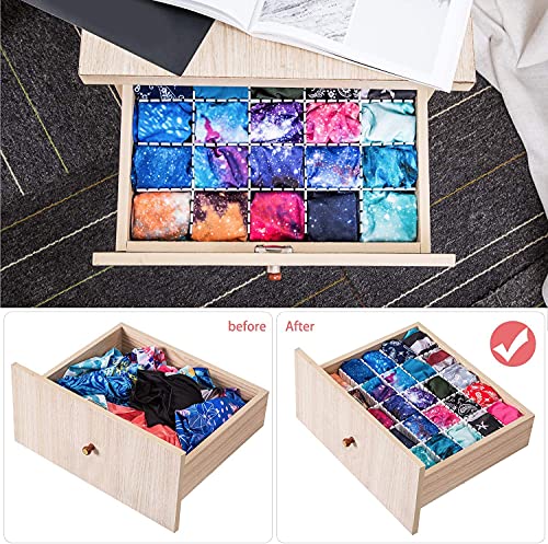 40Pcs Drawer Dividers, Adjustable Drawer Organizer for Socks, Underwear, Makeup, Can Help Tidy Kitchen, Bedroom, Dresser Green - color: Green, size: 40Pcs