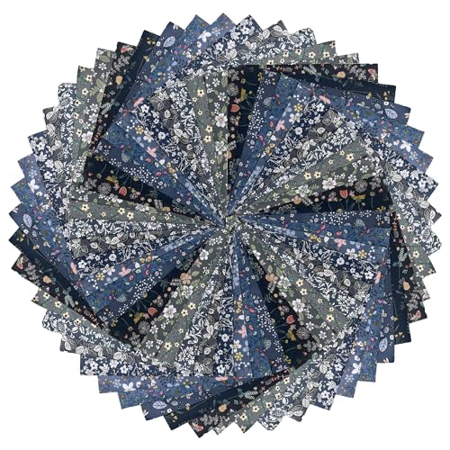 5"x 5" Precut Cotton Quilting Fabric Squares for Sewing-Grey - color: Grey, size: 50P5"x5"
