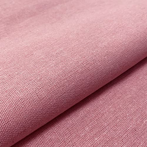 Linen Embroidery Fabric 20 by 62-Inch Pink - color: Pink