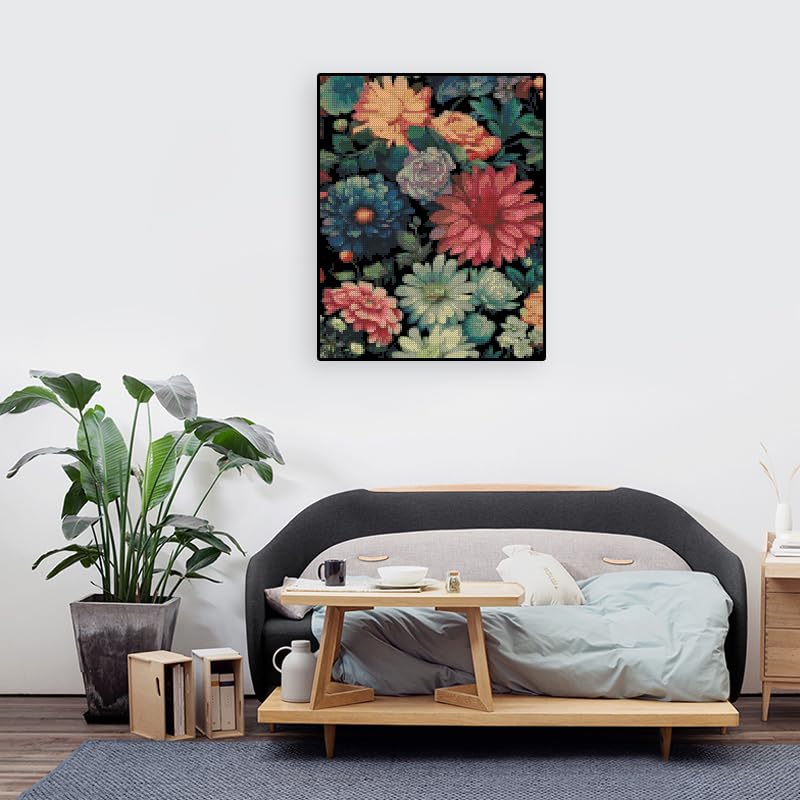 Succulent Stamped Cross Stitch Kits Flowers Patterns Crossstitching Crafts - color: J169-01