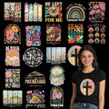 Dazoratix Bible Verse Iron on Transfers - 20 Sheets Christian Religious DTF Ready to Press Cross Scripture Faith Heat Patches Stickers Vinyl Decals for T Shirts Clothing Bag Hat DIY Crafts Decorations - style: Bible Verse