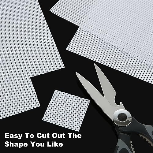 ABuff 12PCS 14 Count Plastic Mesh Canvas Sheets, 8.2 X 11 Inch, White