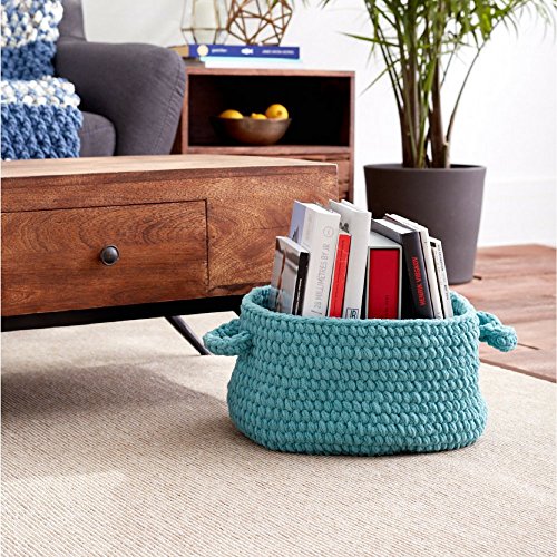 Bernat Blanket Super Bulky Yarn, 5.3oz, Guage 6 Super Bulky, Light Teal - color: Light Teal, size: Small Ball