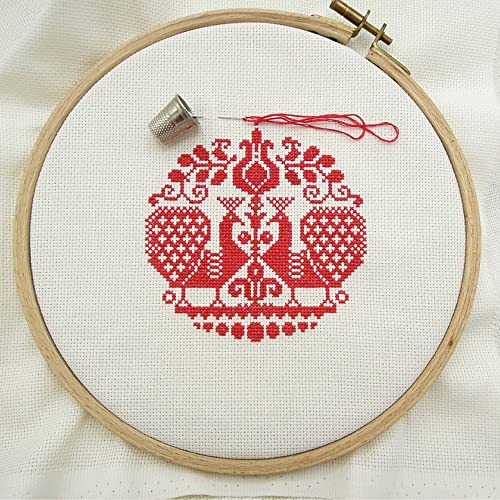 Essentials By Leisure Arts Aida Cloth, 14 Count, Oatmeal Cross Stitch Fabric, Embroidery Fabric, Cross Stitch Supplies for Crafting, Stitching, and Sewing Projects 30X36