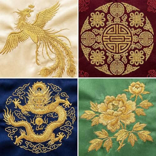 12 Skeins Gold Embroidery Thread Metallic Embroidery Floss Polyester Cross Stitch Thread Friendship Bracelet String Gold Sewing Craft Yarn Art Supplies for Hand Embroidery(8M/Skeins)