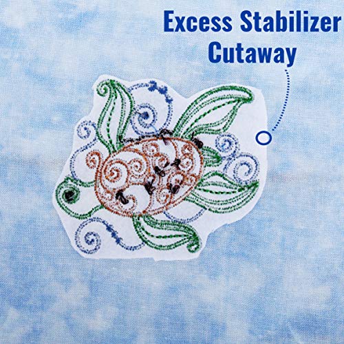 Threadart Cutaway Embroidery Stabilizer - 1.8 oz 12" x 50 yd Roll - size: CUT-AWAY 12"X50YD ROLL