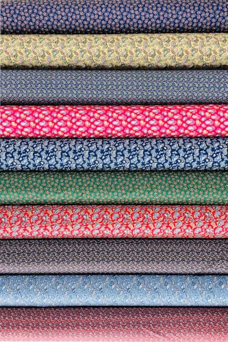 50pcs 10 x 10 inches Cotton Fabric Bundle-Classic Boteh Paisley - color: Classic Boteh Paisley, size: 10” x 10”