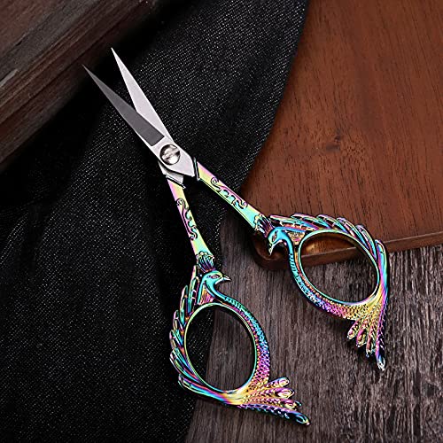 YOUGUOM Cute Craft Scissors, Rainbow Embroidery Scissors - color: Rainbow