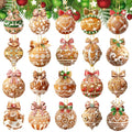 Tondiamo 20 Pcs Christmas Gingerbread Diamond Painting Keychains Kit - style: Gingerbread Lampball