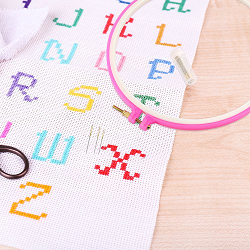 Pllieay 14 Count Big Size Classic Reserve Aida Cloth White Cross Stitch Fabric, 59 x 39 Inch - size: 59 x 39 Inch