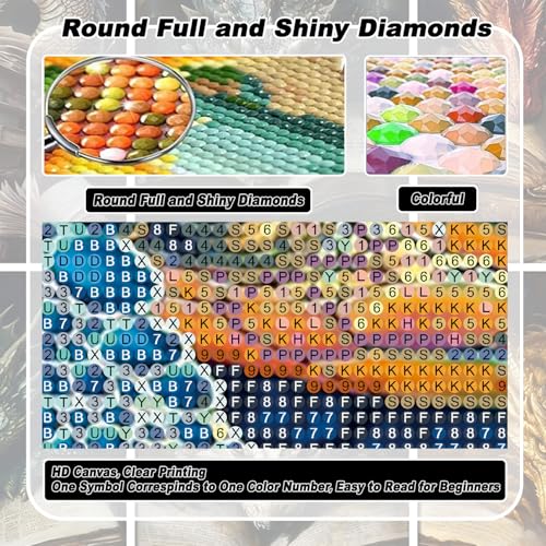 EIBEILI Diamond Art Kits for Adults-6P Beach Diamond Painting Kits Wall - color: DP03461