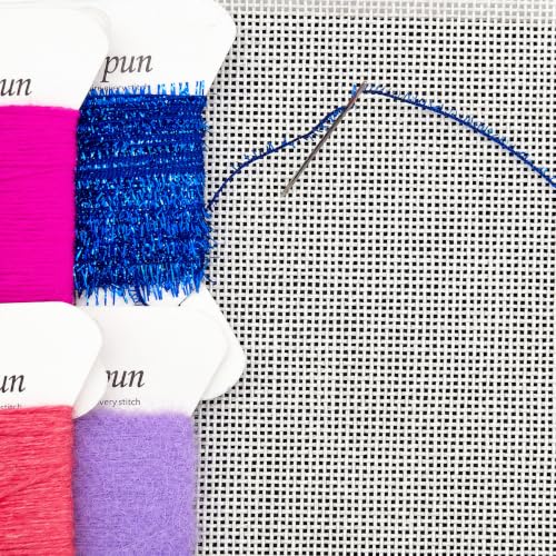 Howie’s Needlepoint Canvas, 18 Mesh Blank White Canvas(20in x 24in) - color: 20in X 24in