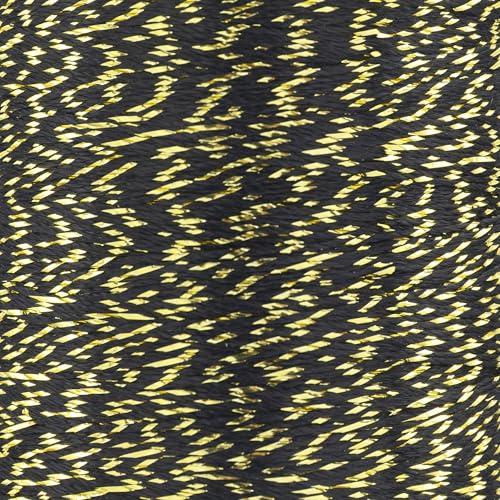 YarnArt Camellia Metallic Shimmer Fine Yarn – Polyester & Metallic Thread for Crochet, Embroidery & Jewelry Making – 20g & 50g Skeins, 192m (Midnight Gold, 50g Skein) - color: Midnight Gold, size: 50g Skein