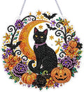 ARPADAMO Black Cat Diamond Art Kits for Adults, Acrylic Hanging Suncatcher - color: DP05092