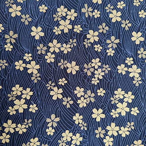 5PCS Cotton Pattern Fabric Bundles Small Flower Pattern Japanese Style Fabric for Crafts Sewing Quilting Patchwork (Gold Pink) (10 * 10 Inch) - color: Gold,pink