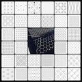 32 PCS Sashiko Stencil Kit, 5.1 x 5.1 Inch Plastic Geometric Sashiko Pattern Template Drawing Line Embroidery Pattern for Sewing Hand Quilting and Embroidery - size: 32PCS 5.1 x 5.1 Inch