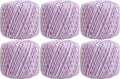 ThreadArt 100% Cotton Crochet Thread Size 3, Variegated Lavenders - color: VARIEGATED LAVENDERS, size: SIZE 3 - 6 PACK