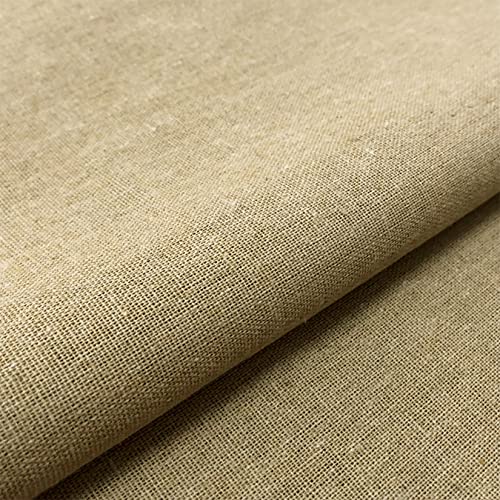 Linen Embroidery Fabric 20 by 62-Inch Khaki - color: Khaki