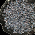 8mm Hand-Drawn Glass Beads Bulk 200pcs Blue Pink Round - color: Blue&Pink 8mm