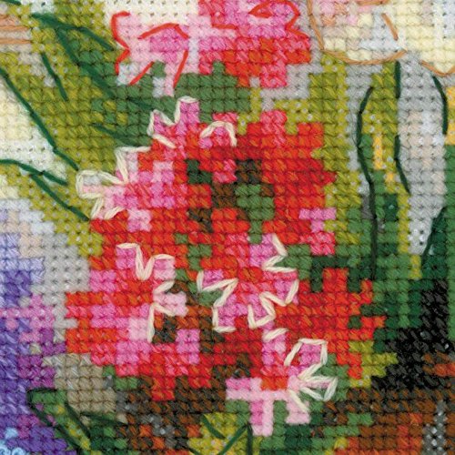 RIOLIS 1669 Windowsill with Flowers Cross Stitch Kit 15.75 x 9.75 in