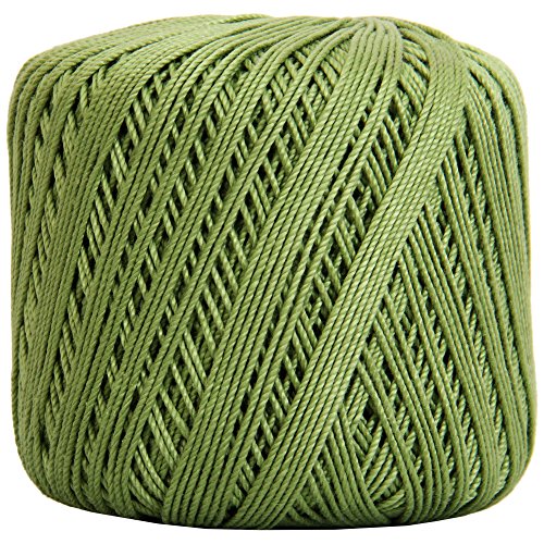 ThreadArt 100% Cotton Crochet Thread Size 3, Avocado 10 - color: AVOCADO, size: SIZE 3 SINGLE