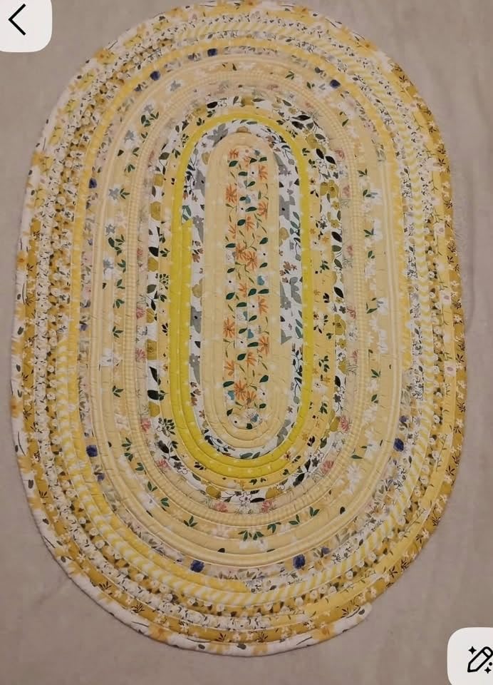 100% Cotton Jelly Roll Fabric Strips for Quilting and Sewing-Yellow Floral - color: Yellow Floral