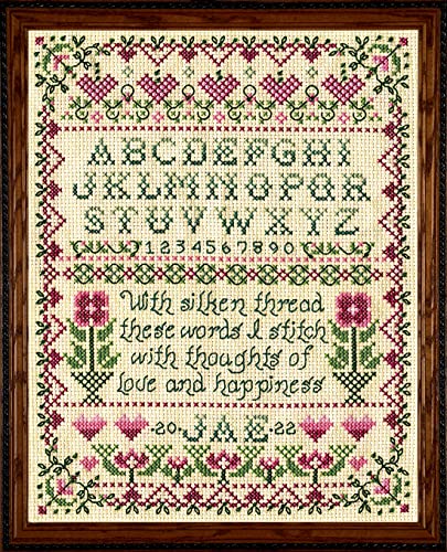 Design Works Crafts Stitcher's Sampler Counted Cross Stitch Kit, Ivory, Pest Repeller v.78
