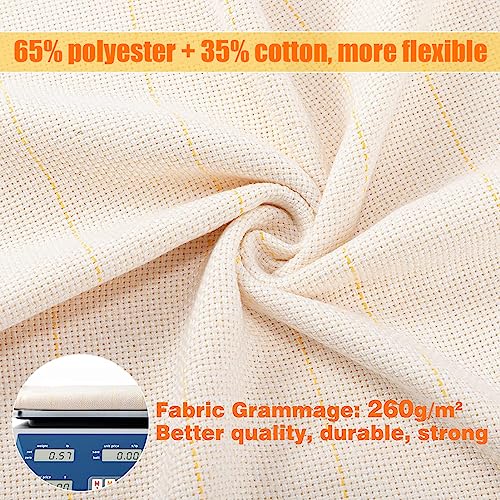 39.4×197in Durable Yet Forgiving Overlocking Tufting Cloth with Marked Line - size: 197 x 39.4 inch