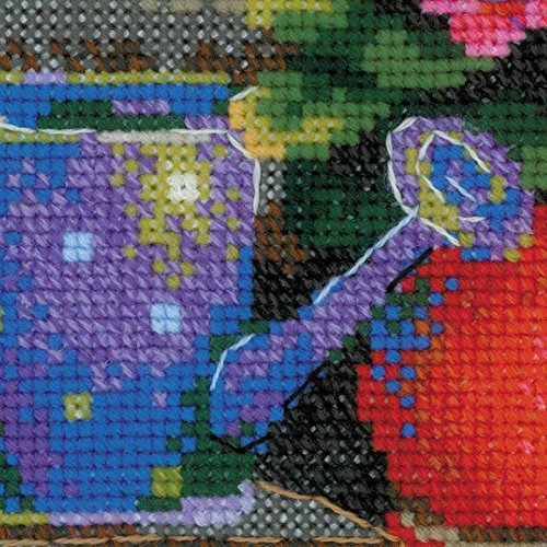 RIOLIS 1669 Windowsill with Flowers Cross Stitch Kit 15.75 x 9.75 in