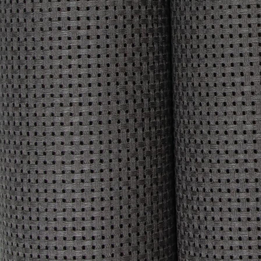 19" x 28" 11CT Counted Cotton Aida Cloth Cross Stitch Fabric (Dark Grey) - color: Dark Grey